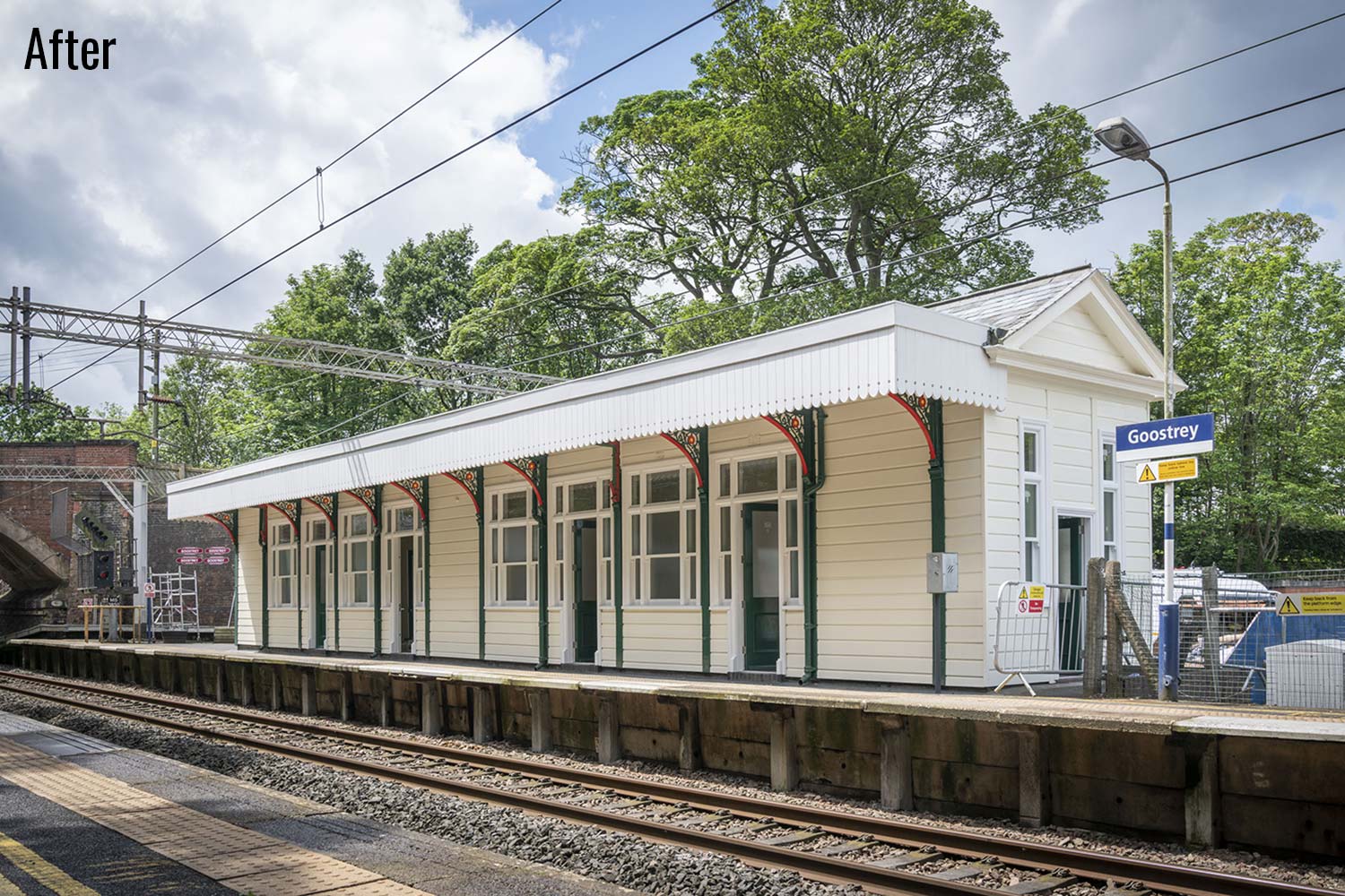 Goostrey train station after