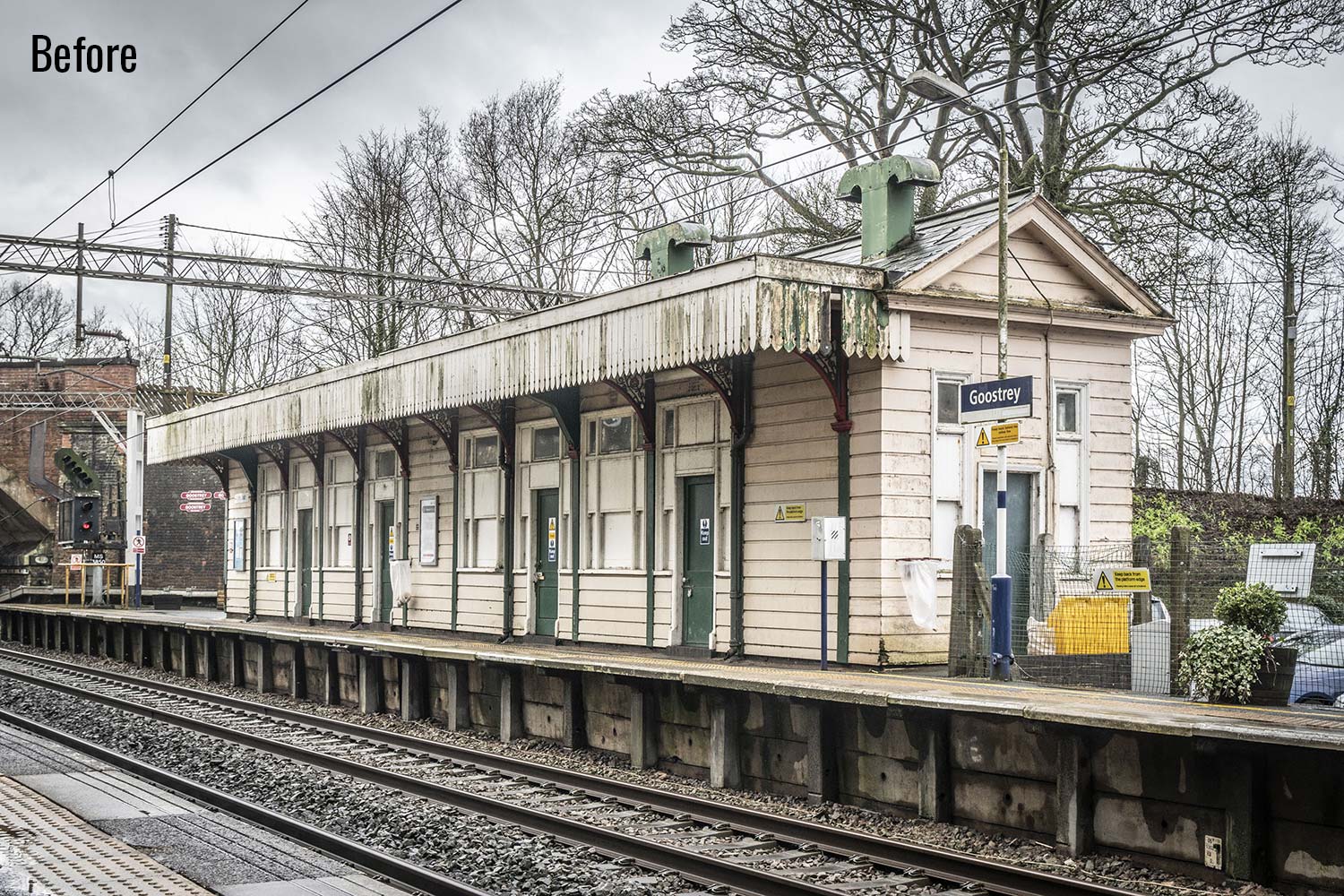 Goostrey train station before
